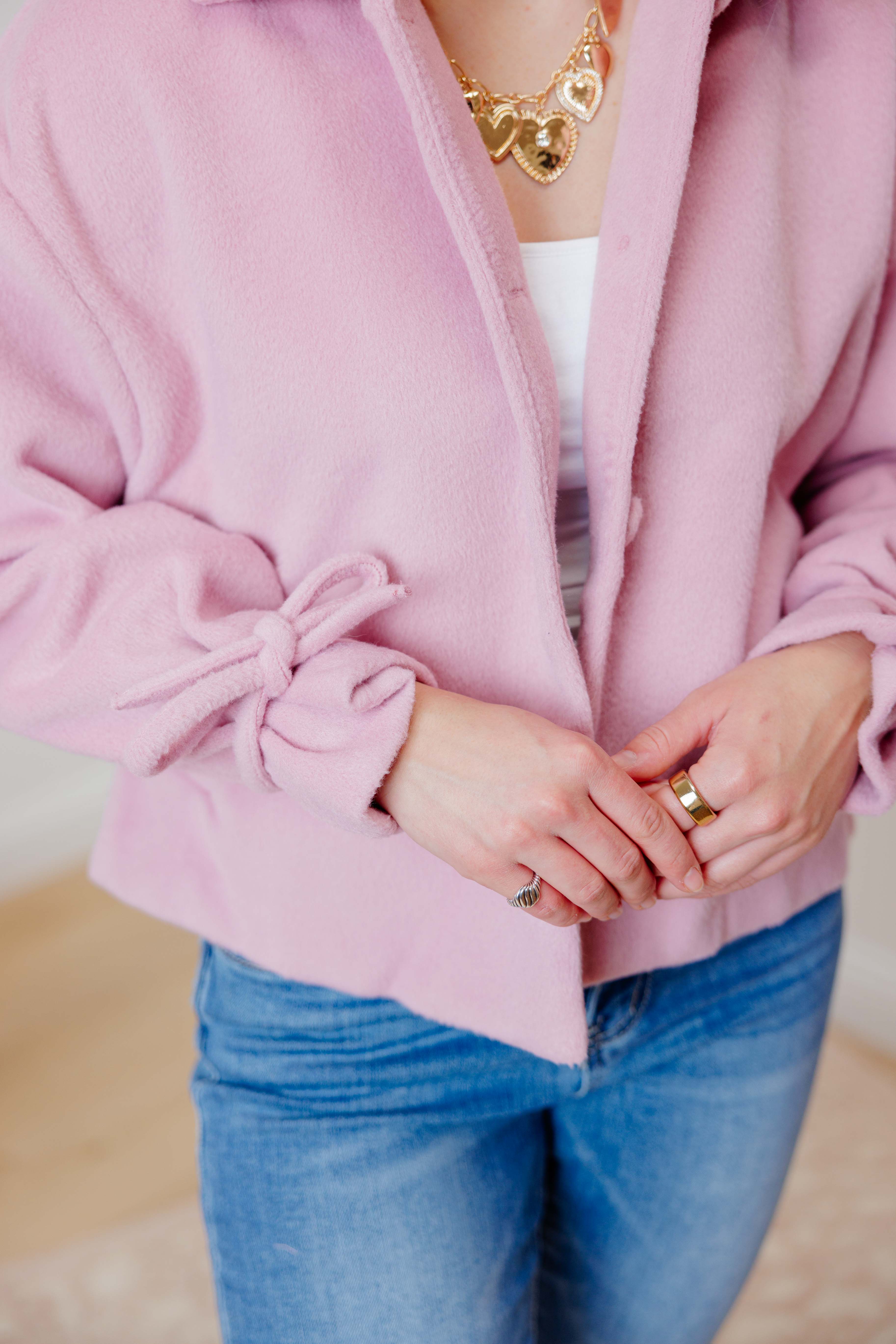Pink Bow Tie Coat