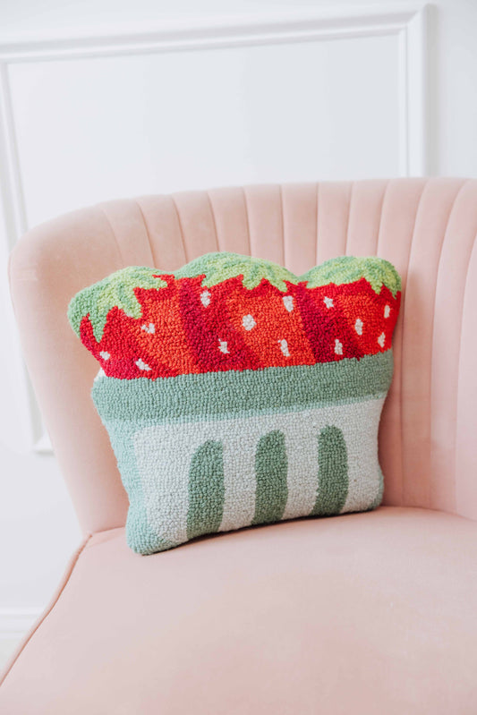 Strawberry Shaped Hook Pillow