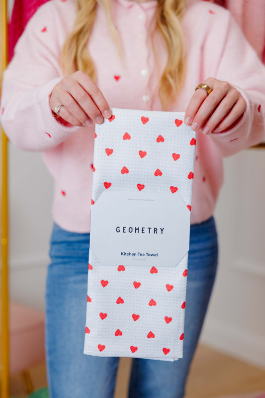 Baby Hearts Tea Towel