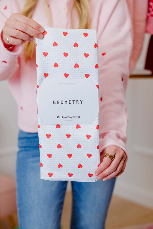 Baby Hearts Tea Towel