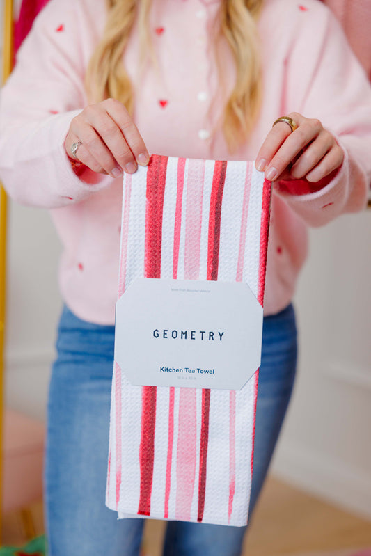 Aperol in Rome Stripe Tea Towel