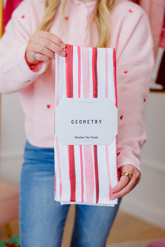 Aperol in Rome Stripe Tea Towel