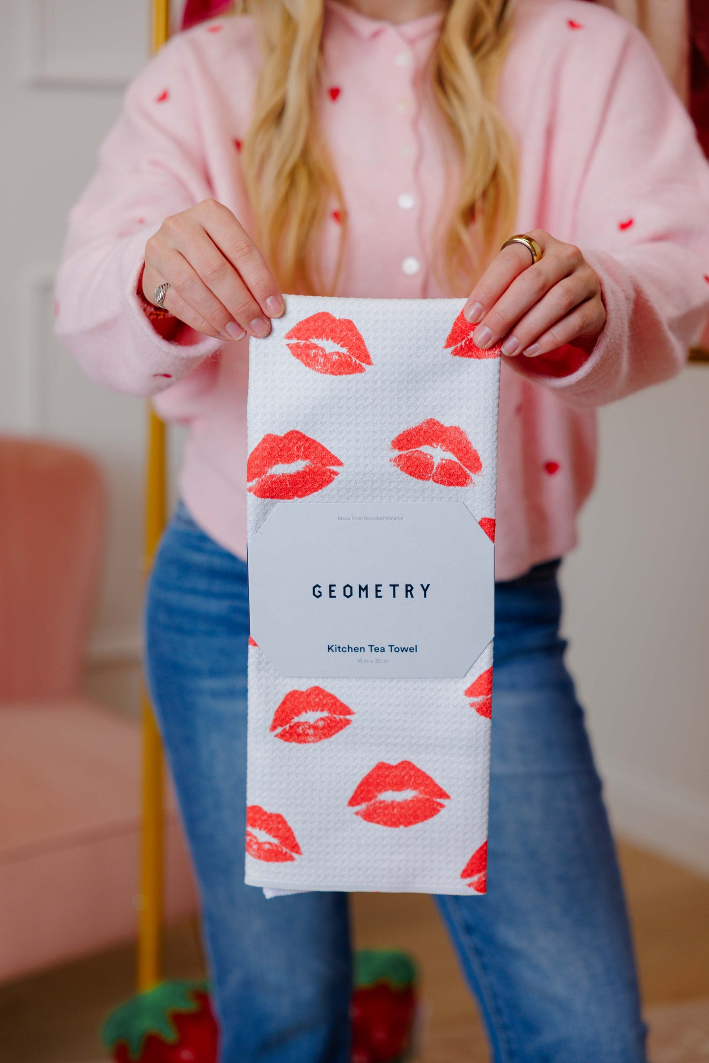 Muchos Besos Tea Towel