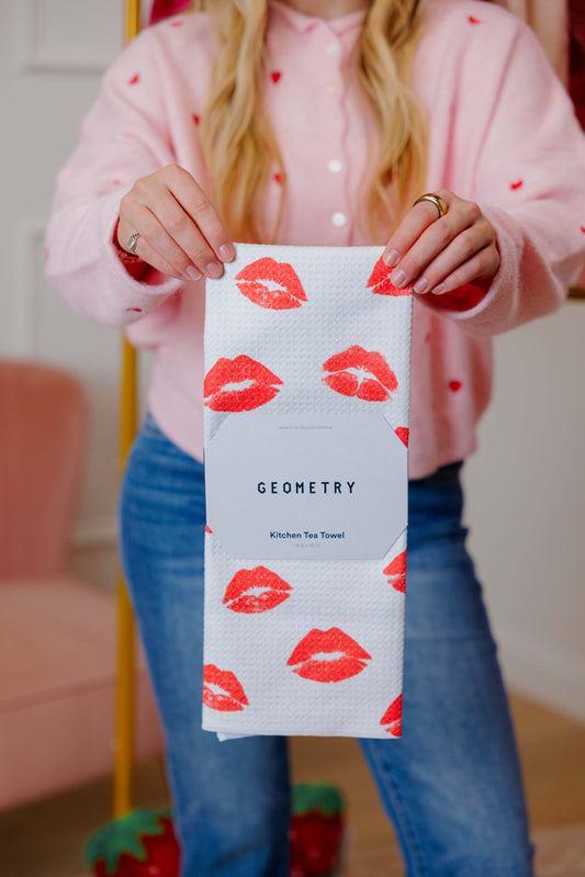 Muchos Besos Tea Towel
