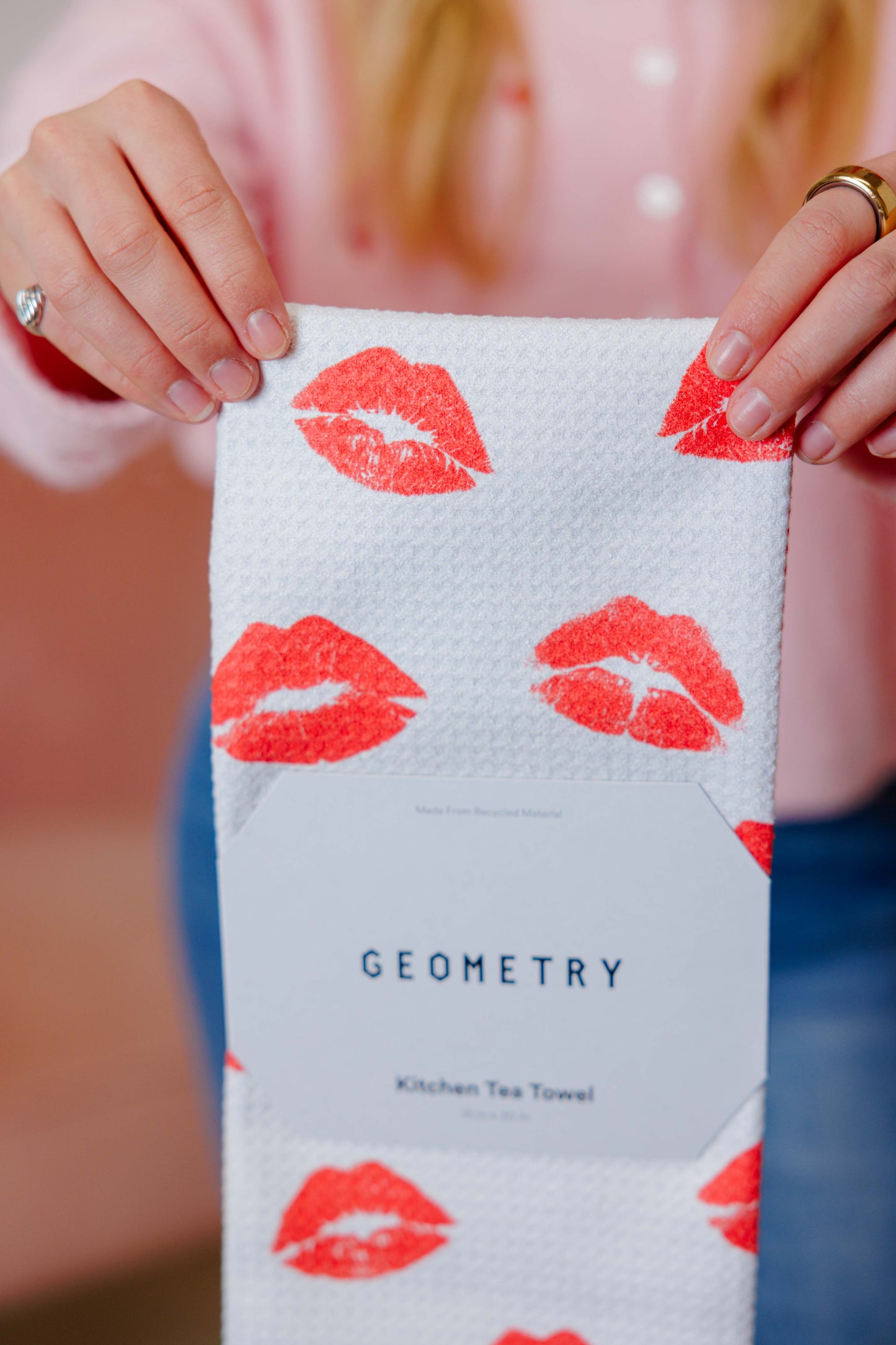 Muchos Besos Tea Towel