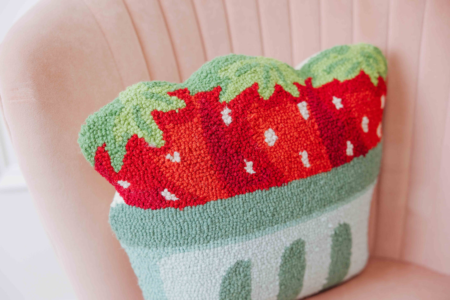 Strawberry Shaped Hook Pillow