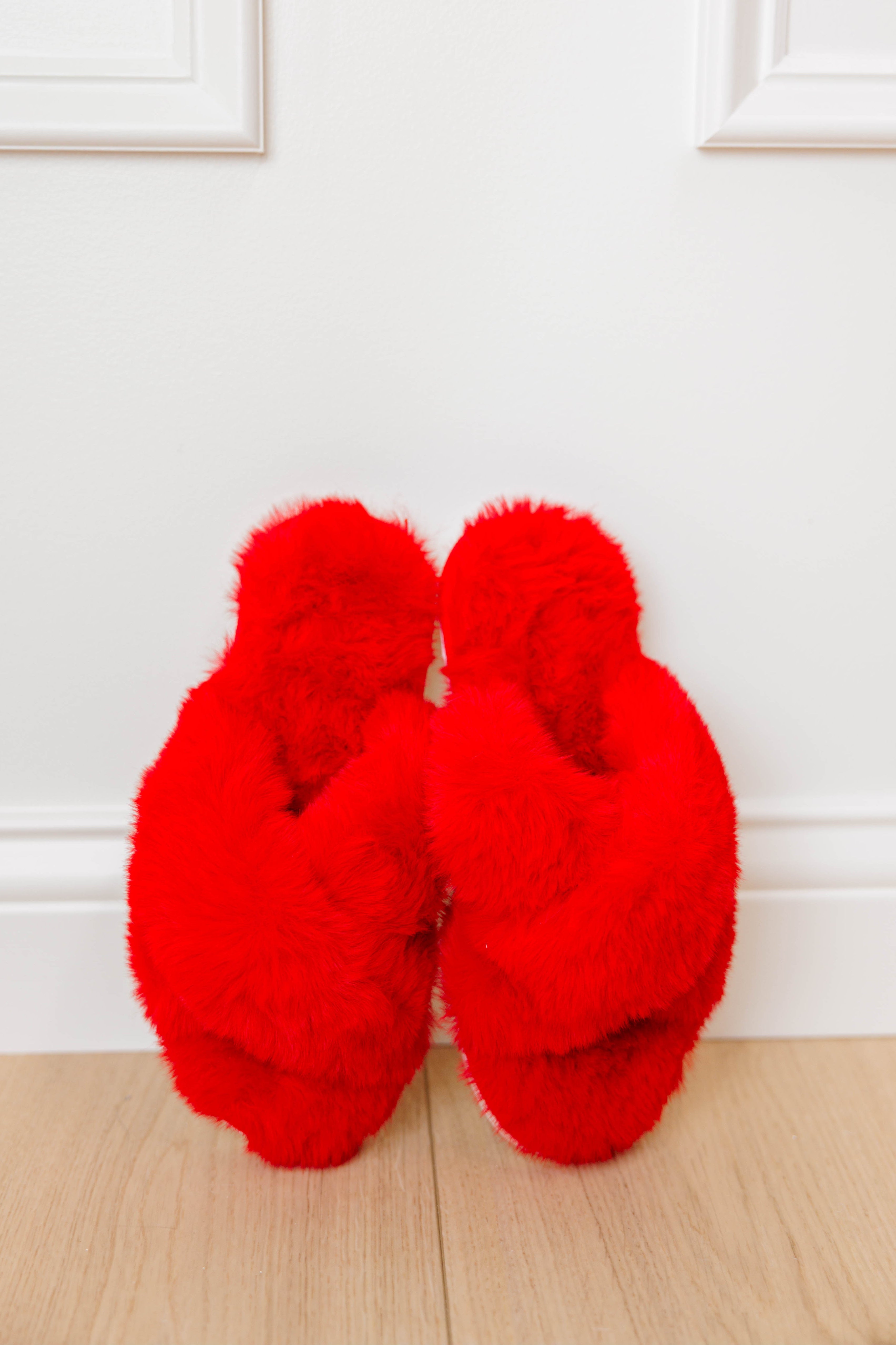 Red Christina Slippers
