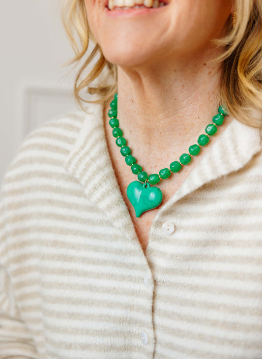 Beaded Heart Necklace