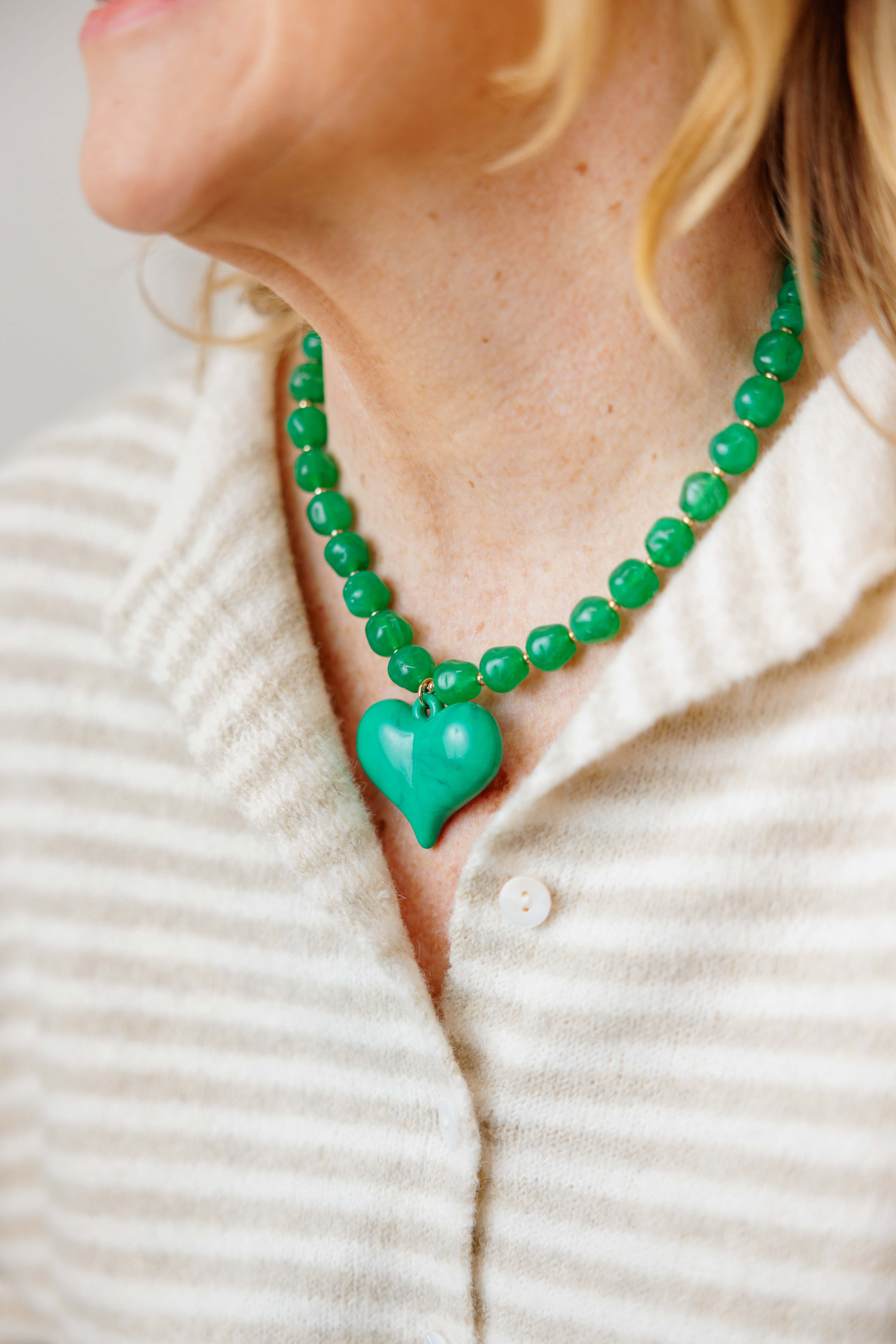 Beaded Heart Necklace