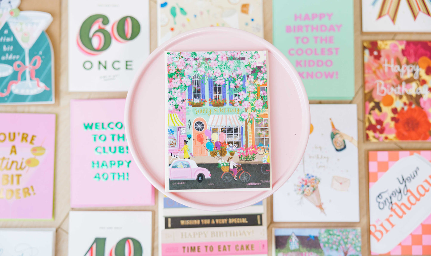 Street Scene Birthday Card