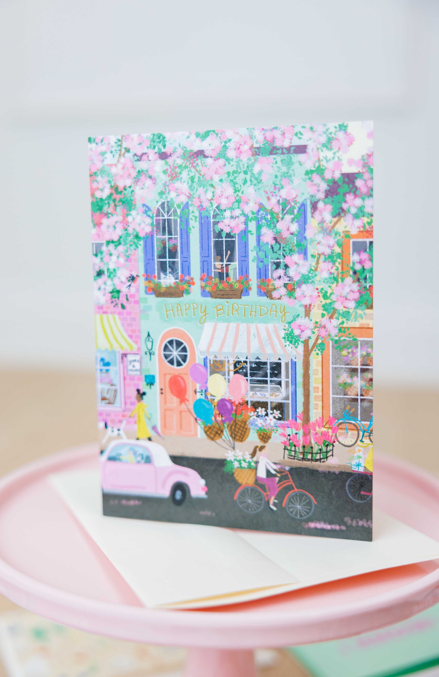 Street Scene Birthday Card
