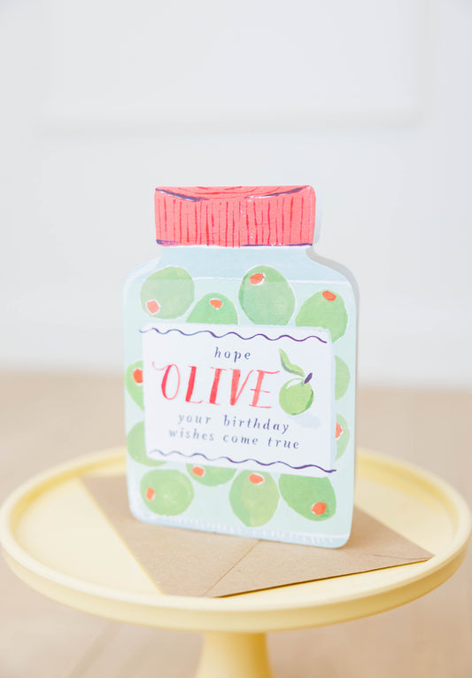 Olive Jar Birthday Card