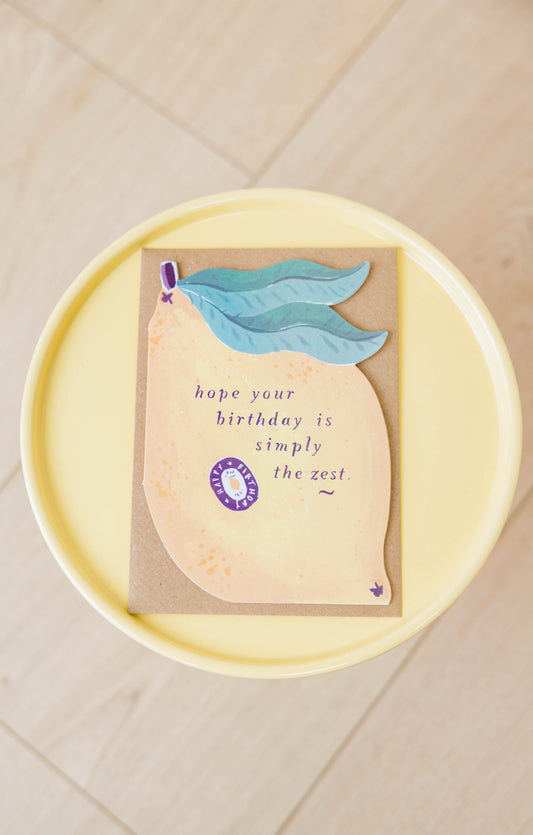Lemon Zest Birthday Card