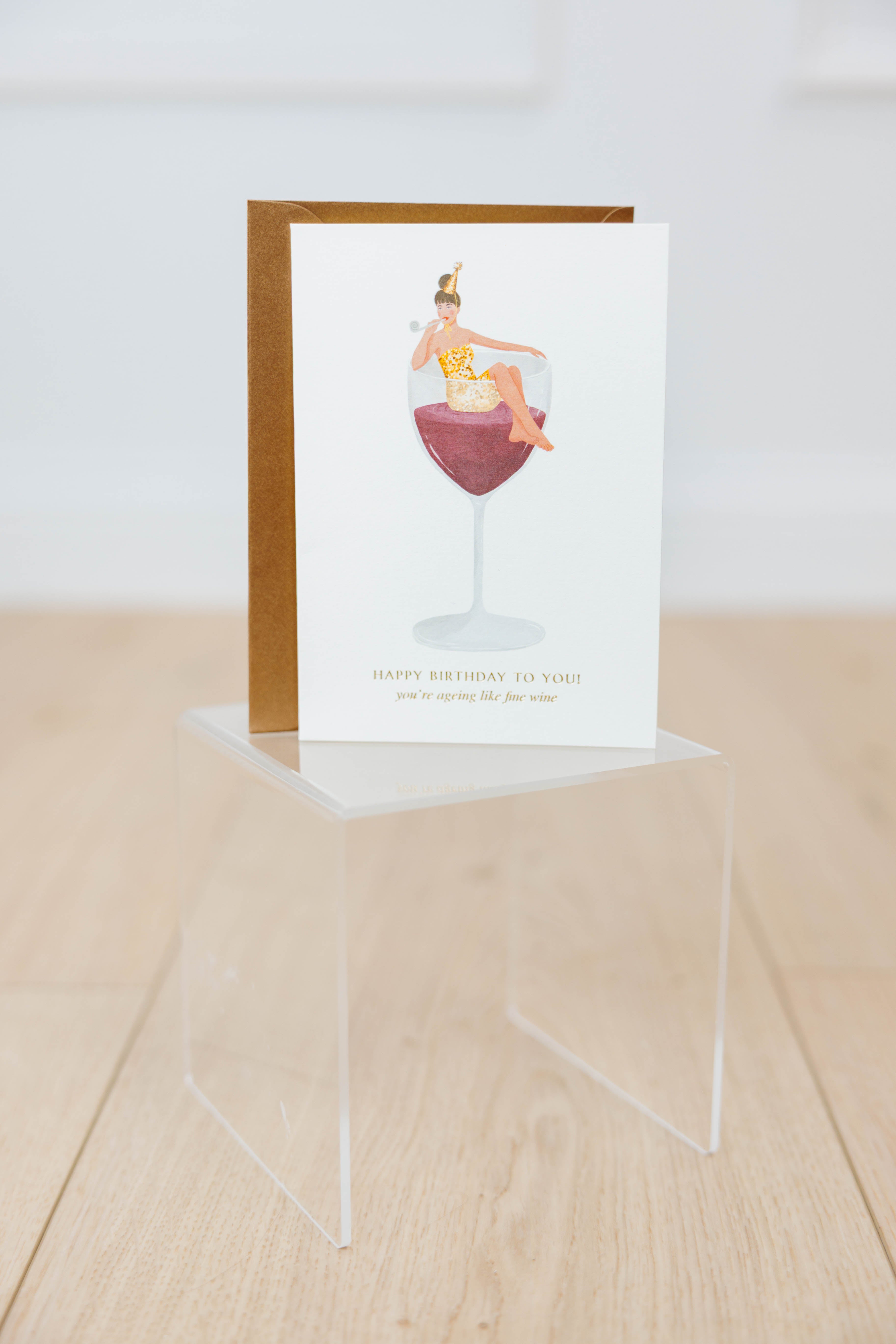 Aging Like Fine Wine Card