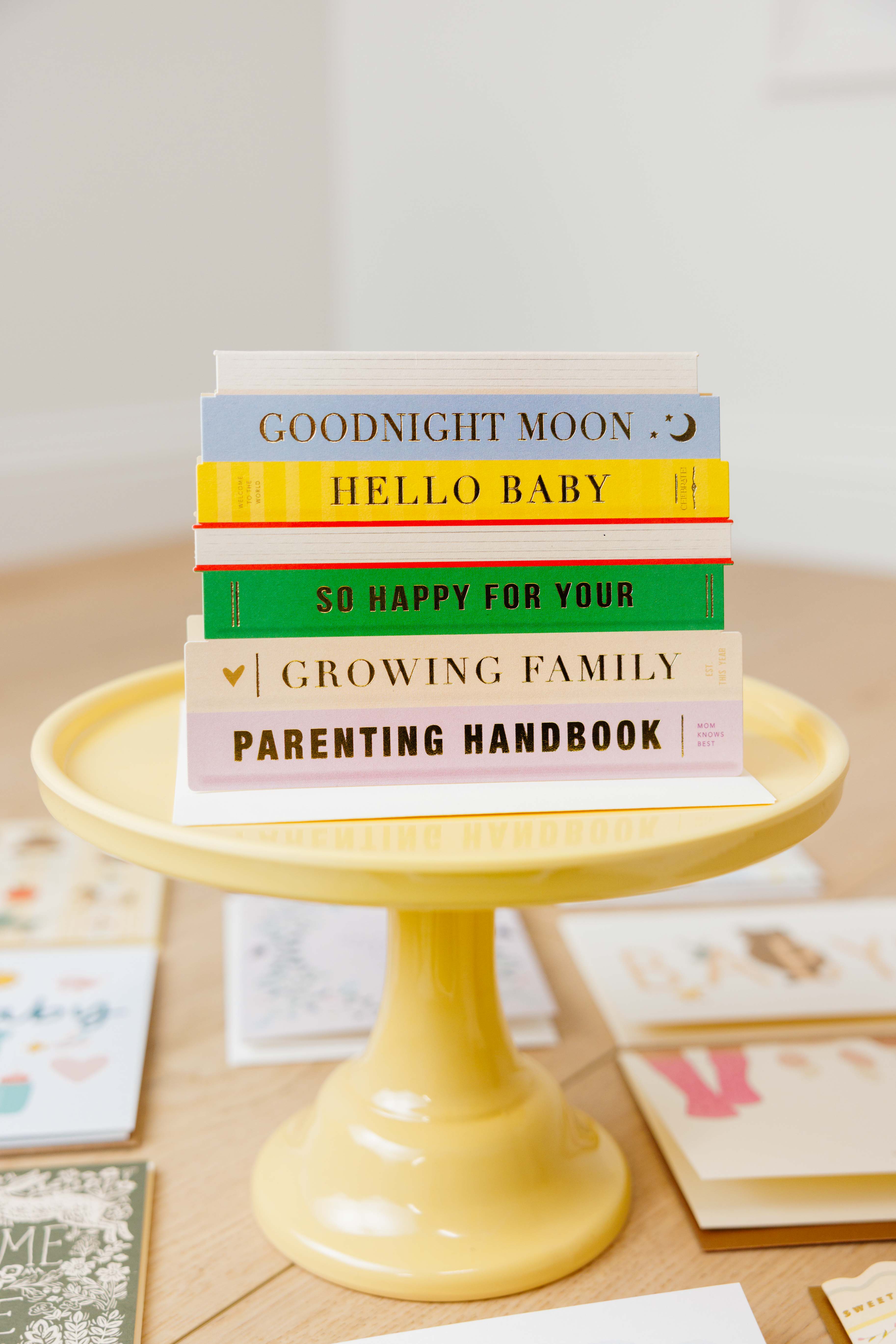 Baby Books Die-Cut Greeting Card