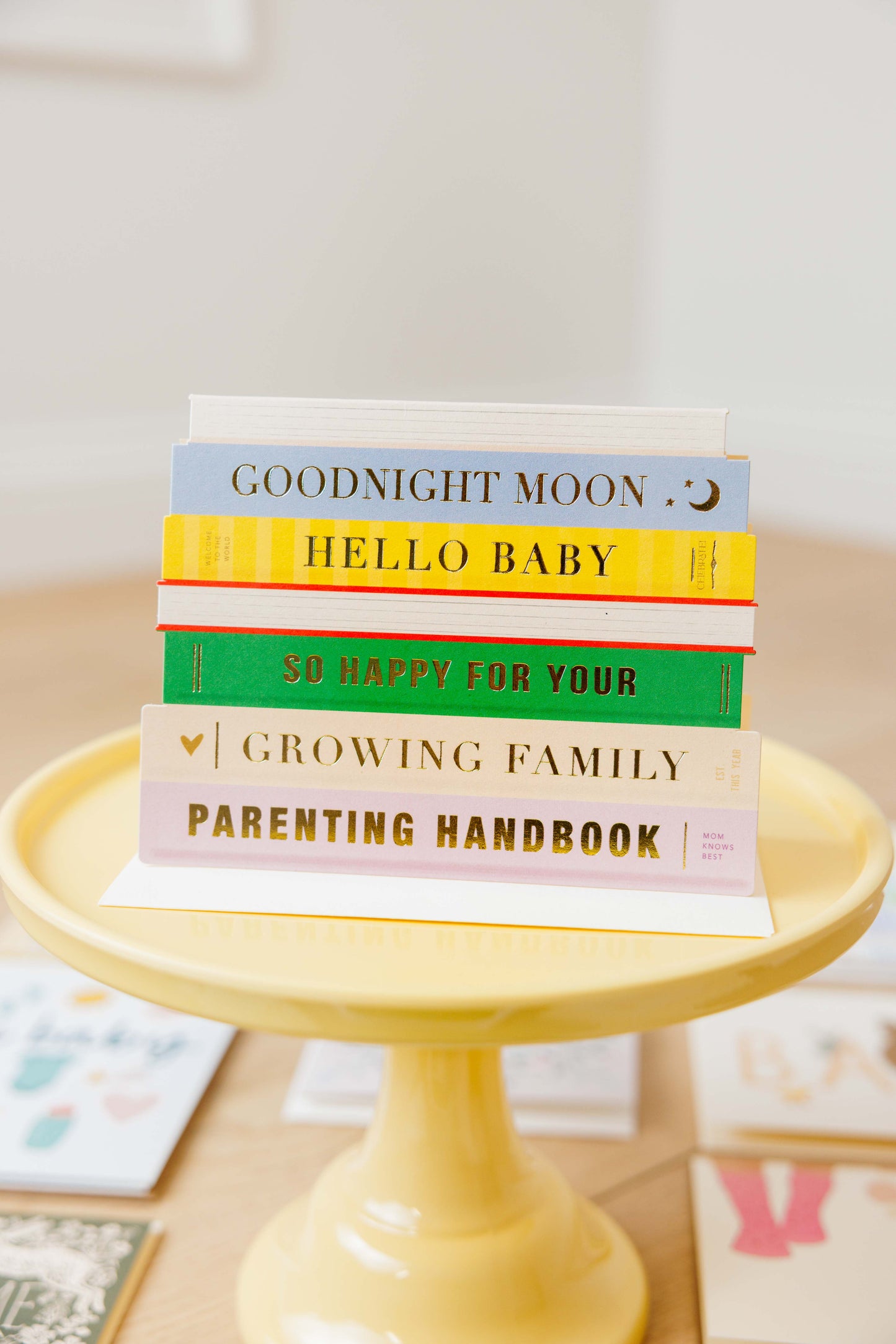 Baby Books Die-Cut Greeting Card