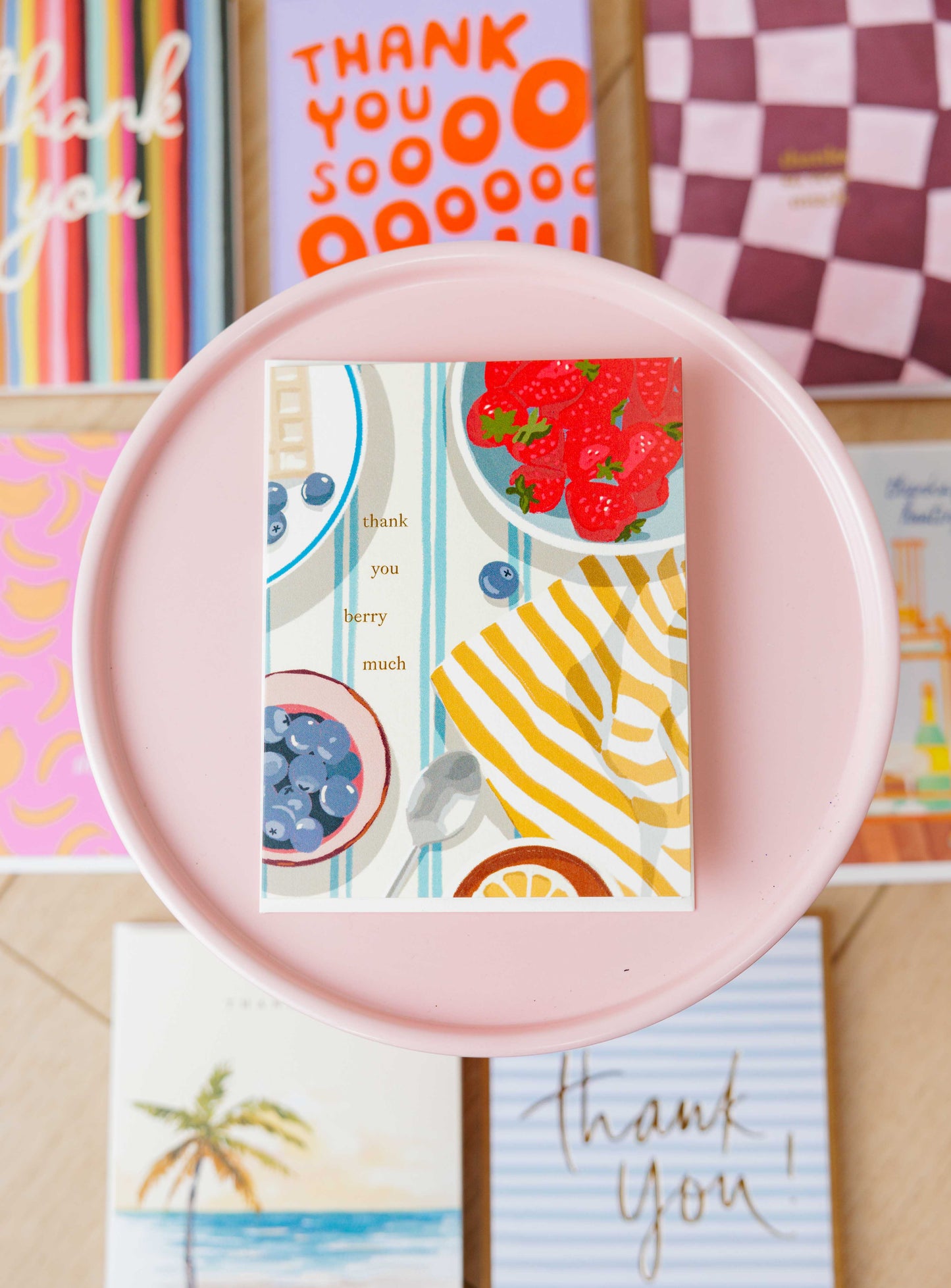 Thank You Berry Much Greeting Card