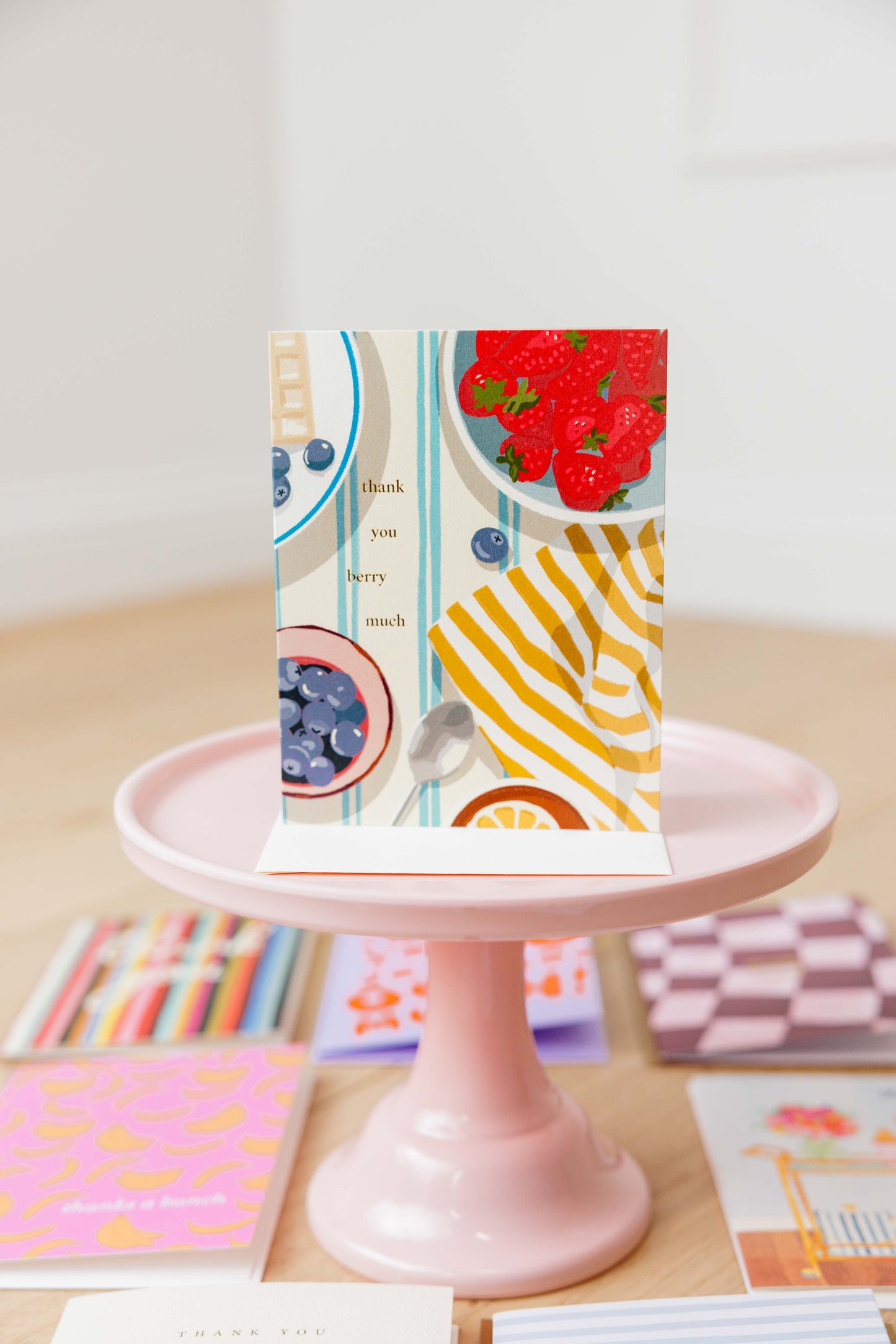 Thank You Berry Much Greeting Card