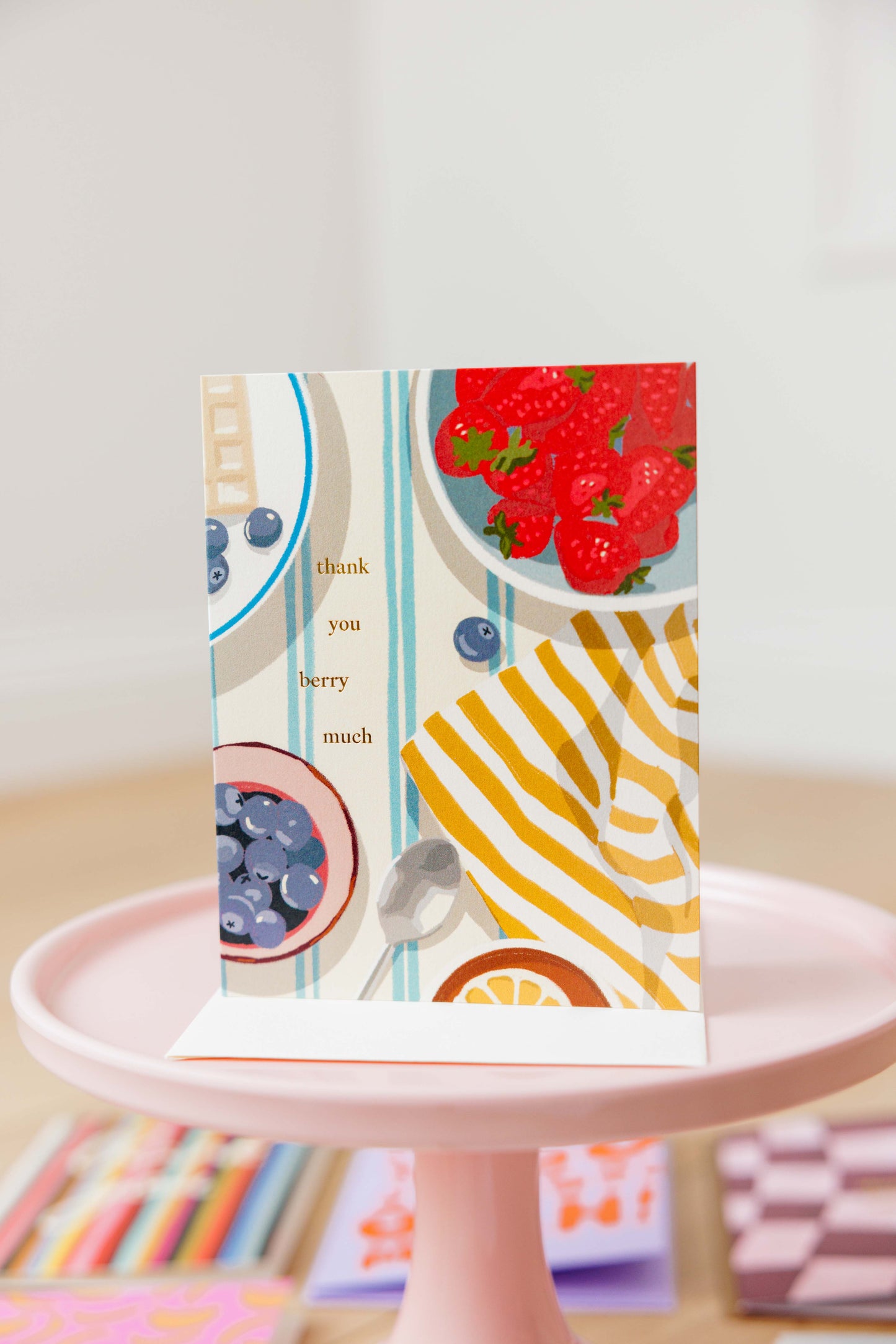 Thank You Berry Much Greeting Card