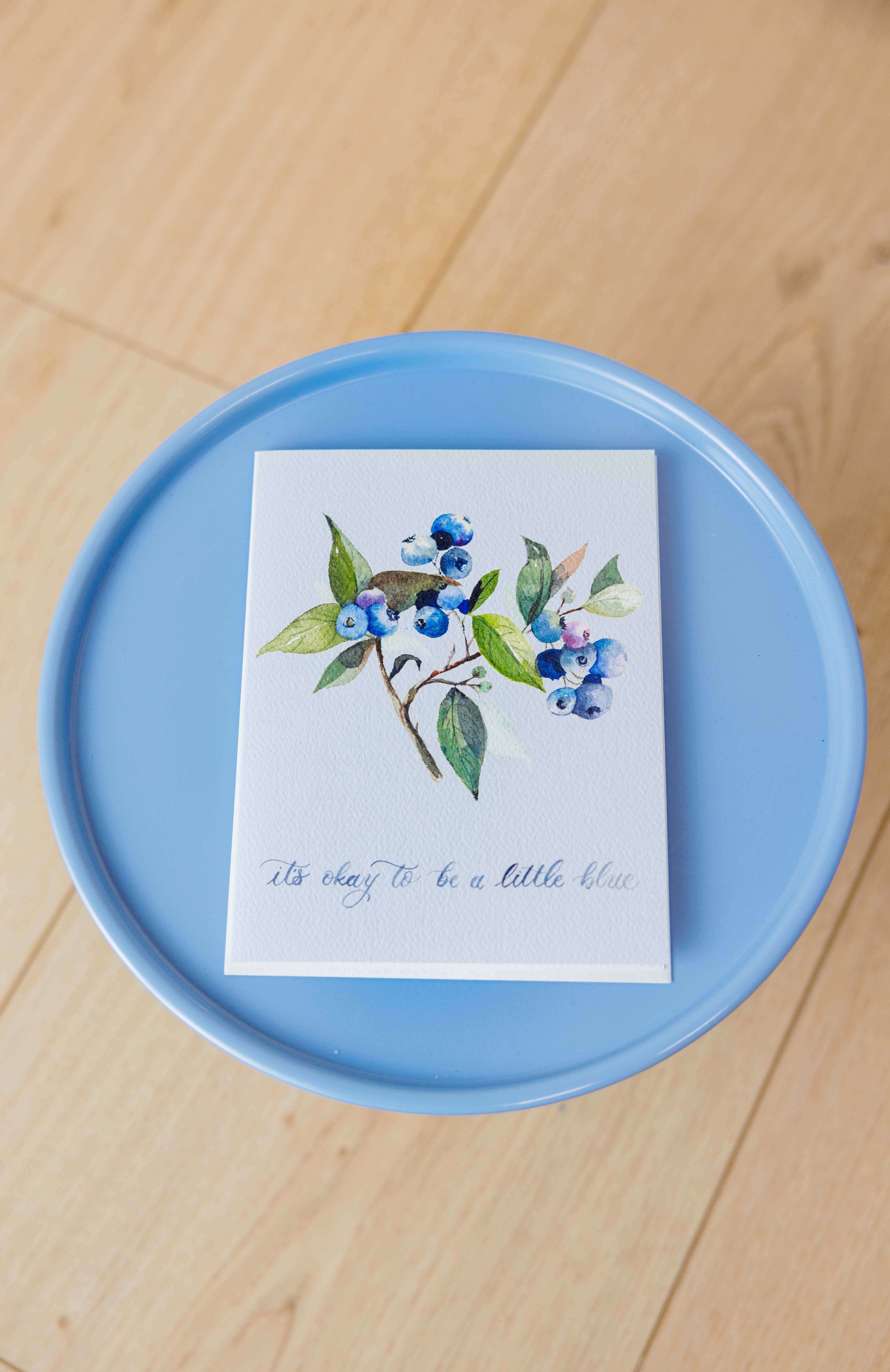 It's Okay To Be A Little Blue Card
