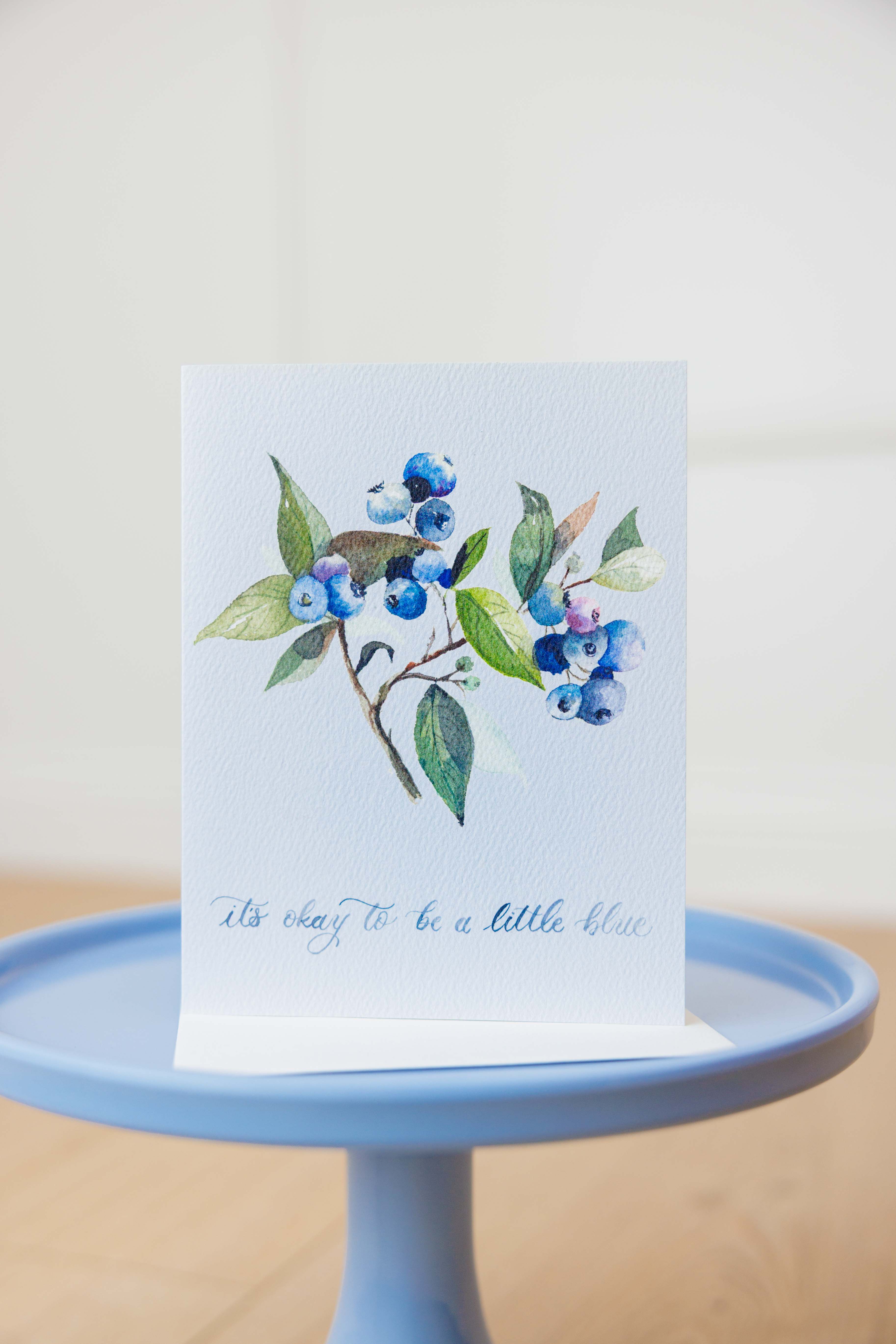 It's Okay To Be A Little Blue Card