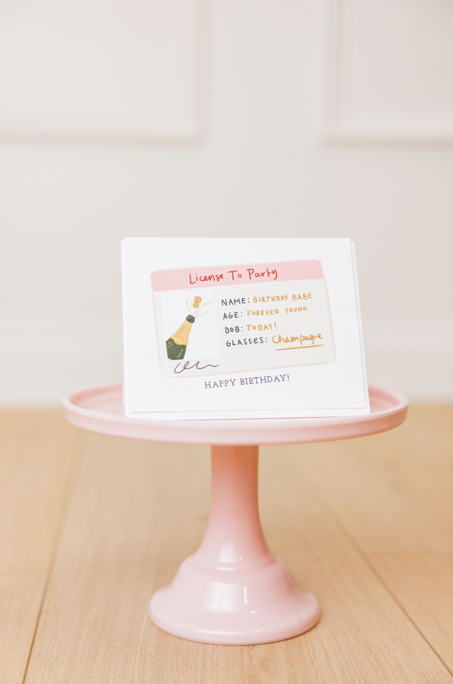 Birthday License Greeting Card