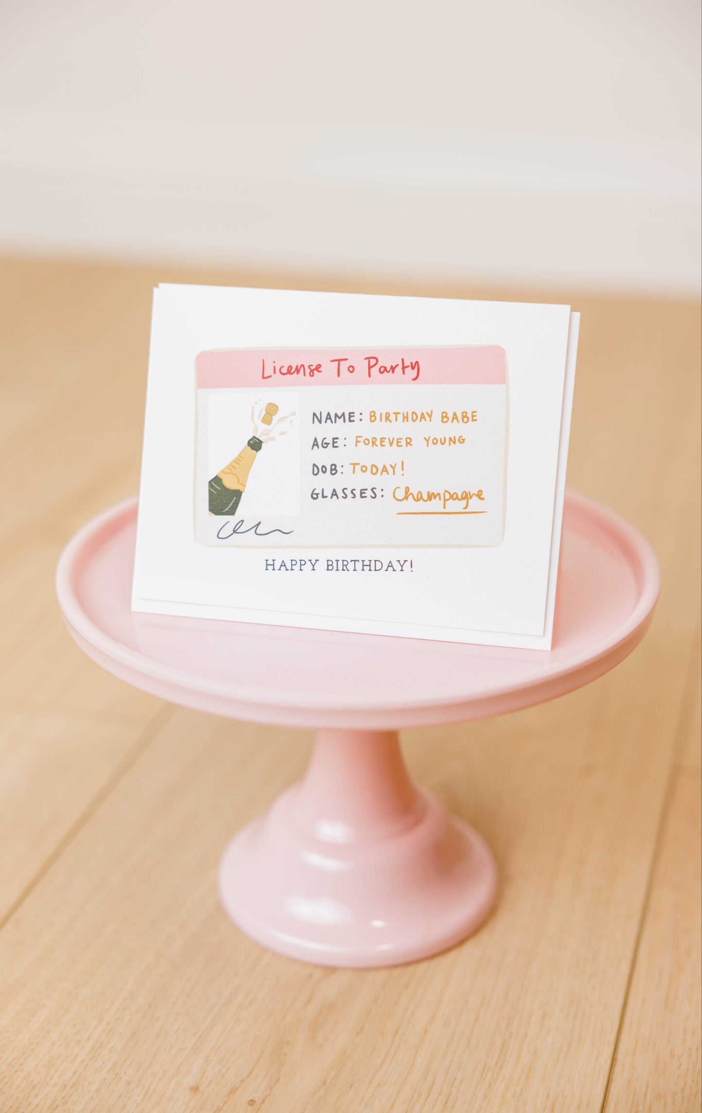 Birthday License Greeting Card