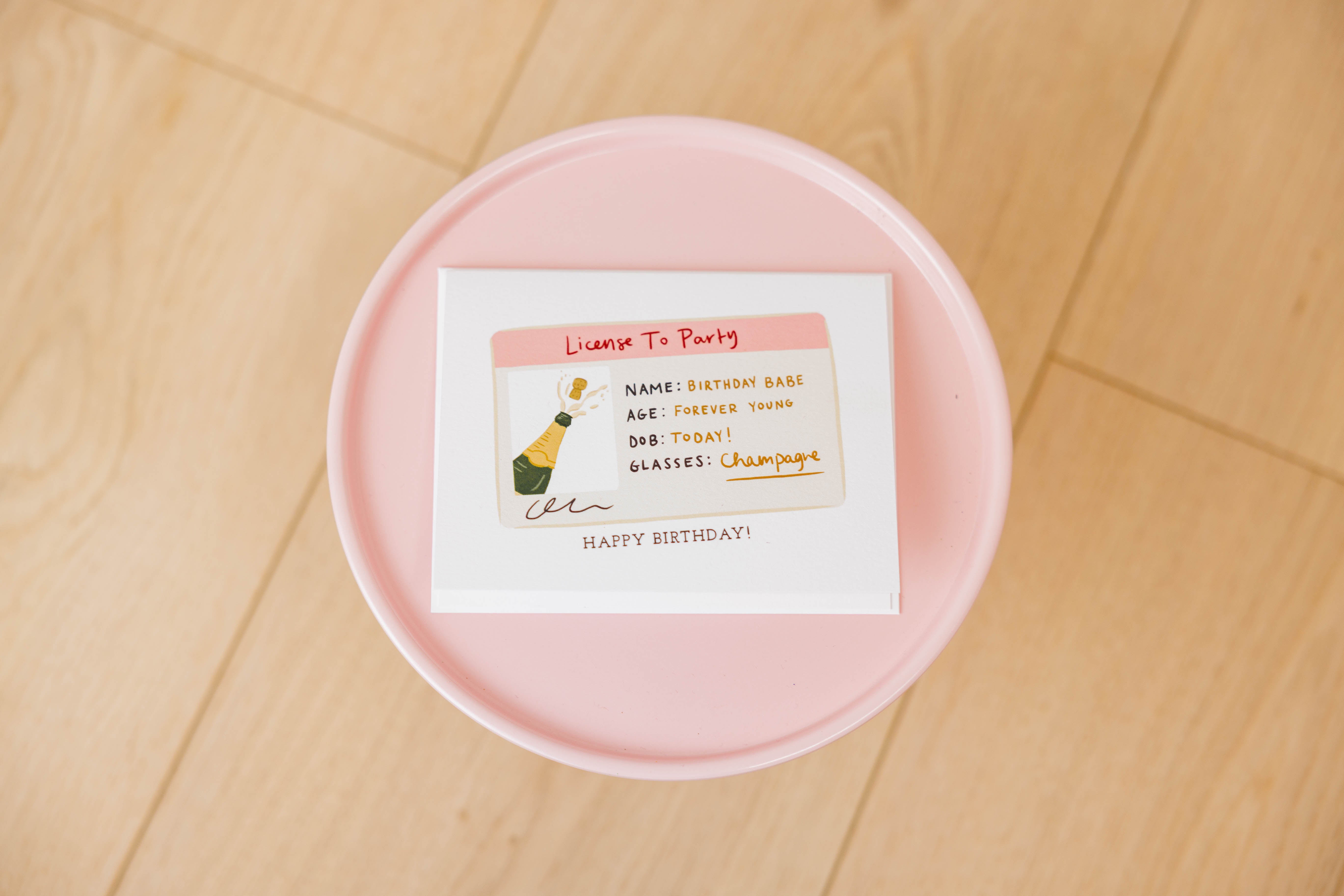 Birthday License Greeting Card