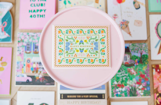 Sicily Garden Birthday Card