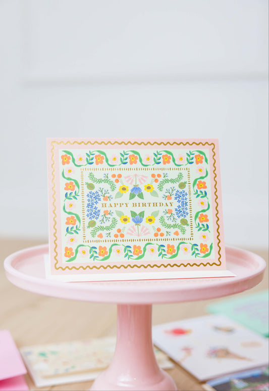 Sicily Garden Birthday Card