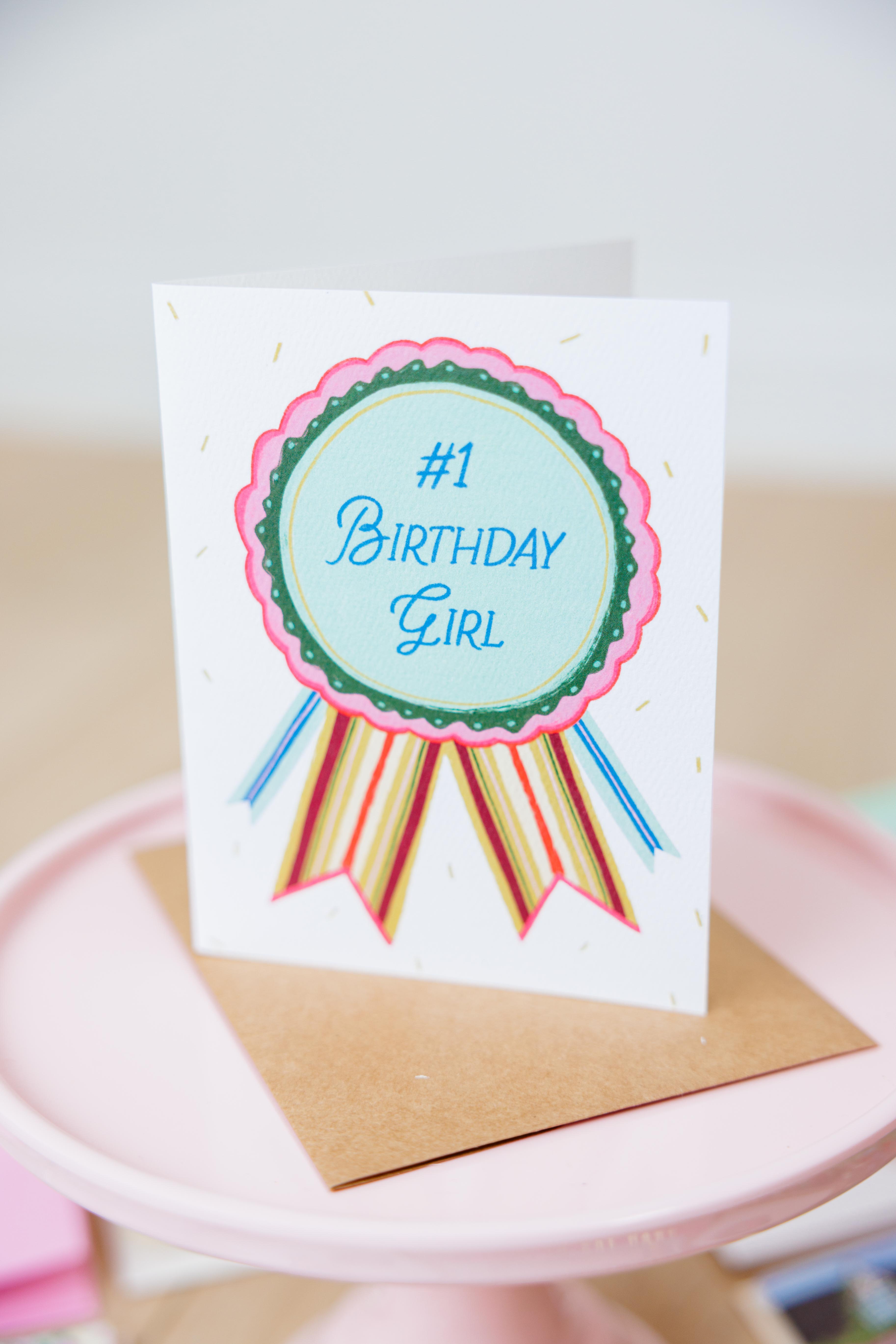 Birthday Girl Ribbon Card