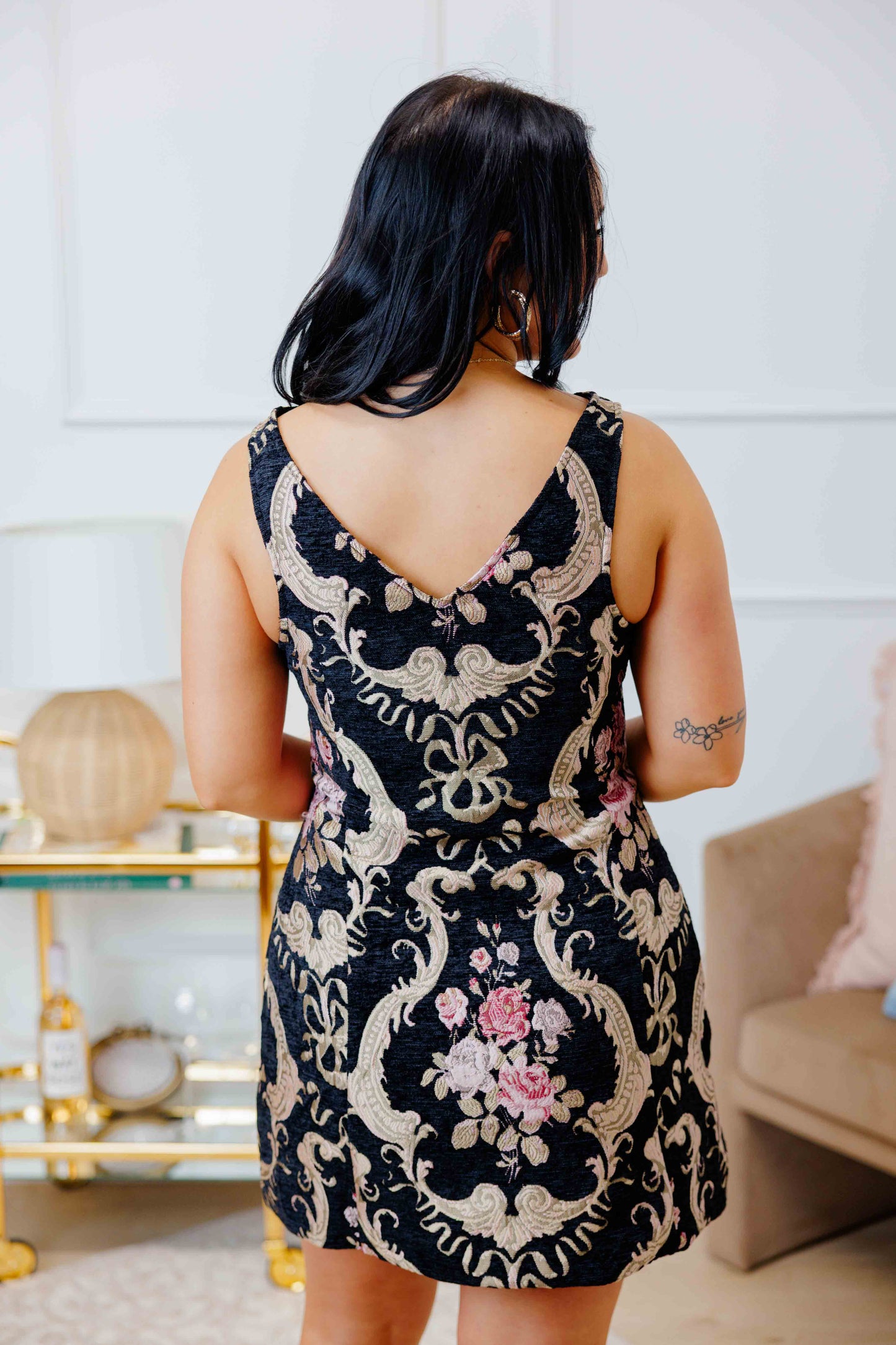 Louisa Jacquard Mini Dress