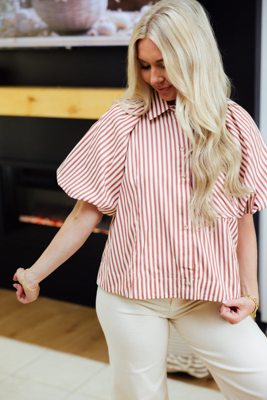Brick Bubble Blouse