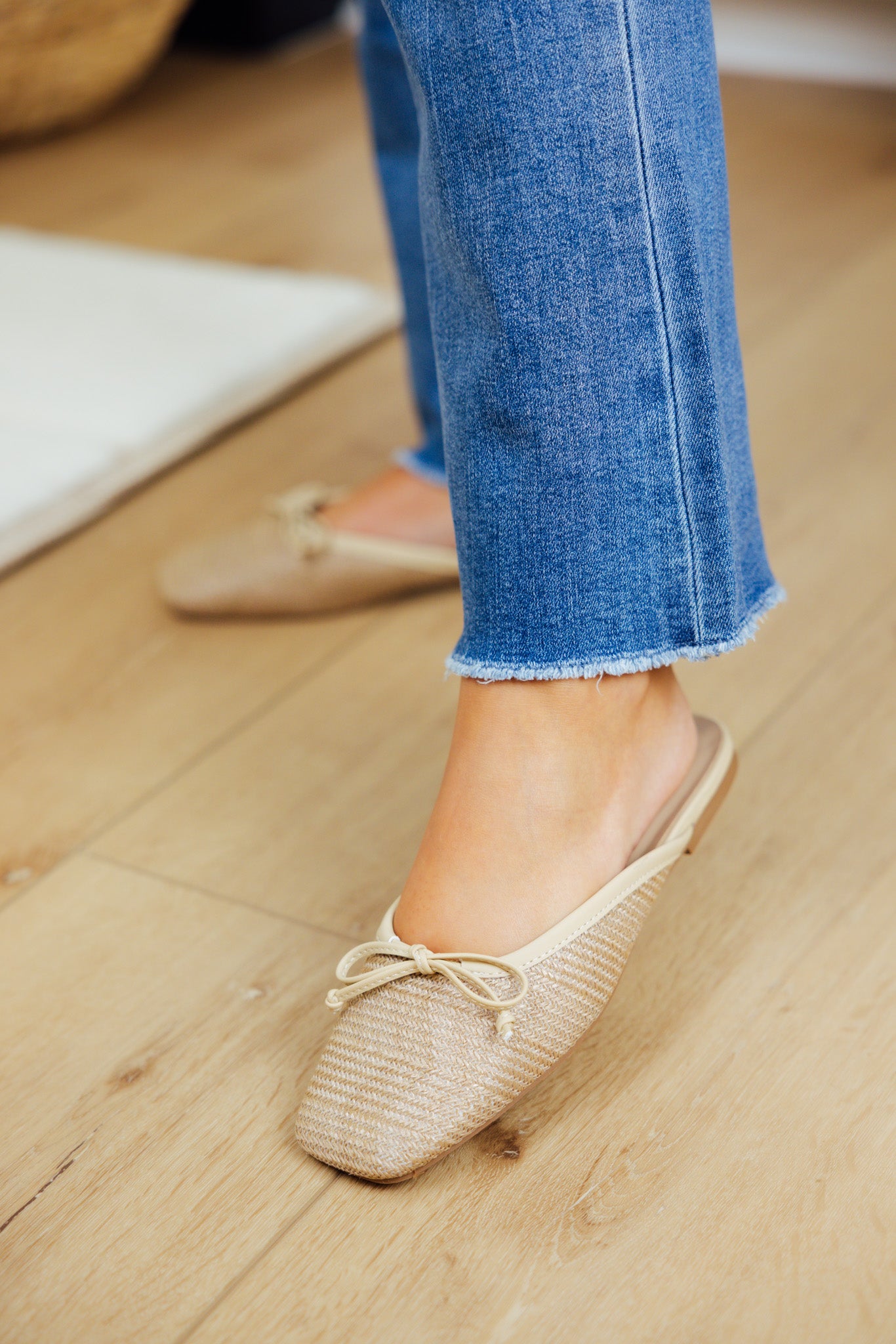 Andrea Natural Woven Mule