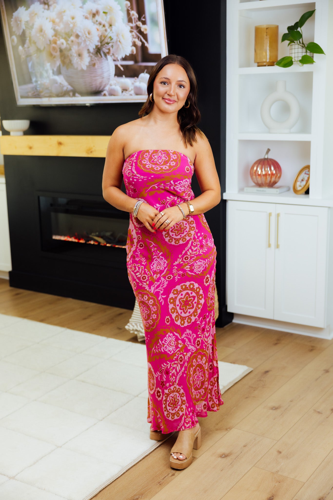 Stars Align Strapless Maxi Dress