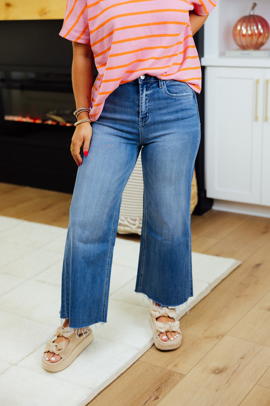 Carlene Mid Rise Crop Jean