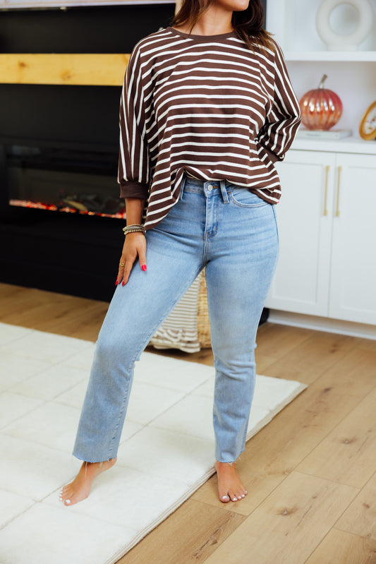 Annie High Rise Kick Flare Jean