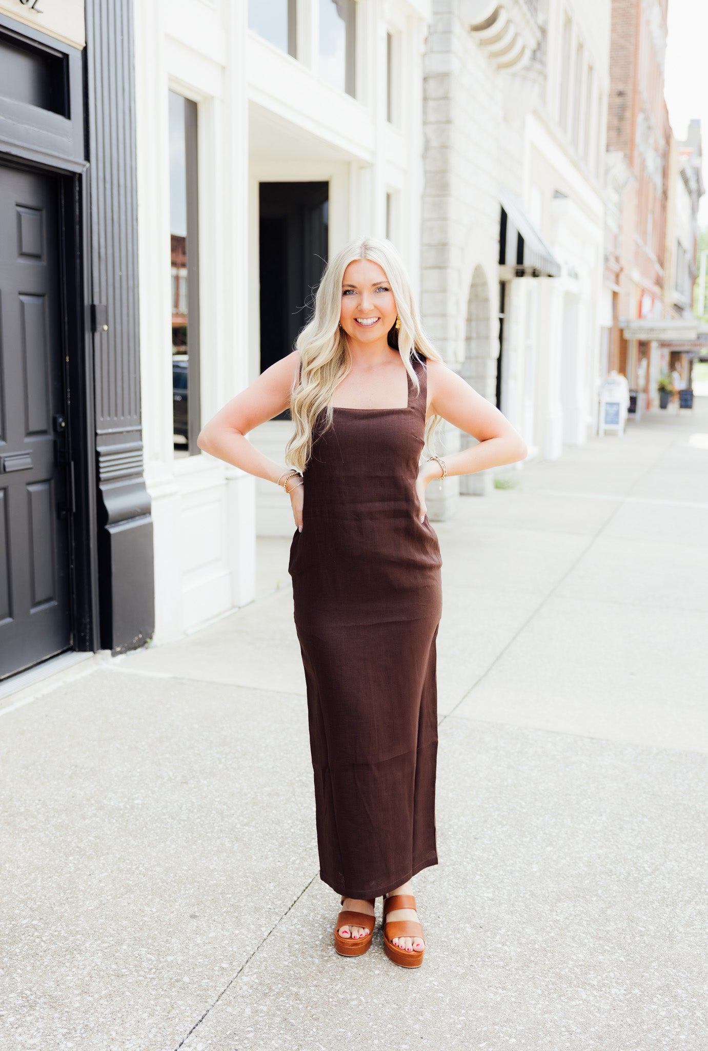 Brown Hazel Maxi Dress