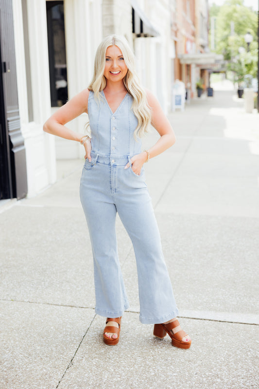 Light Denim Jumpsuit
