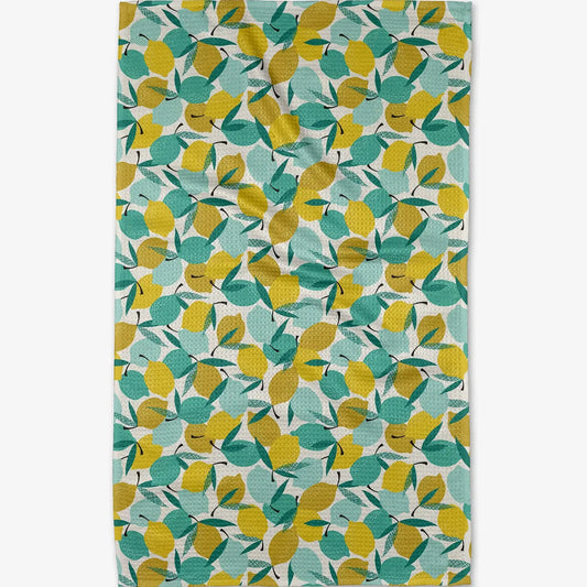 Lemonade Geometry Tea Towel