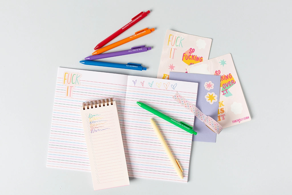 No Worries Jotter Set 6 Pack