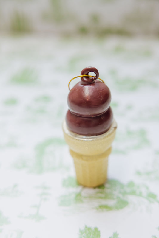 Chocolate Dipped Cone Ornament