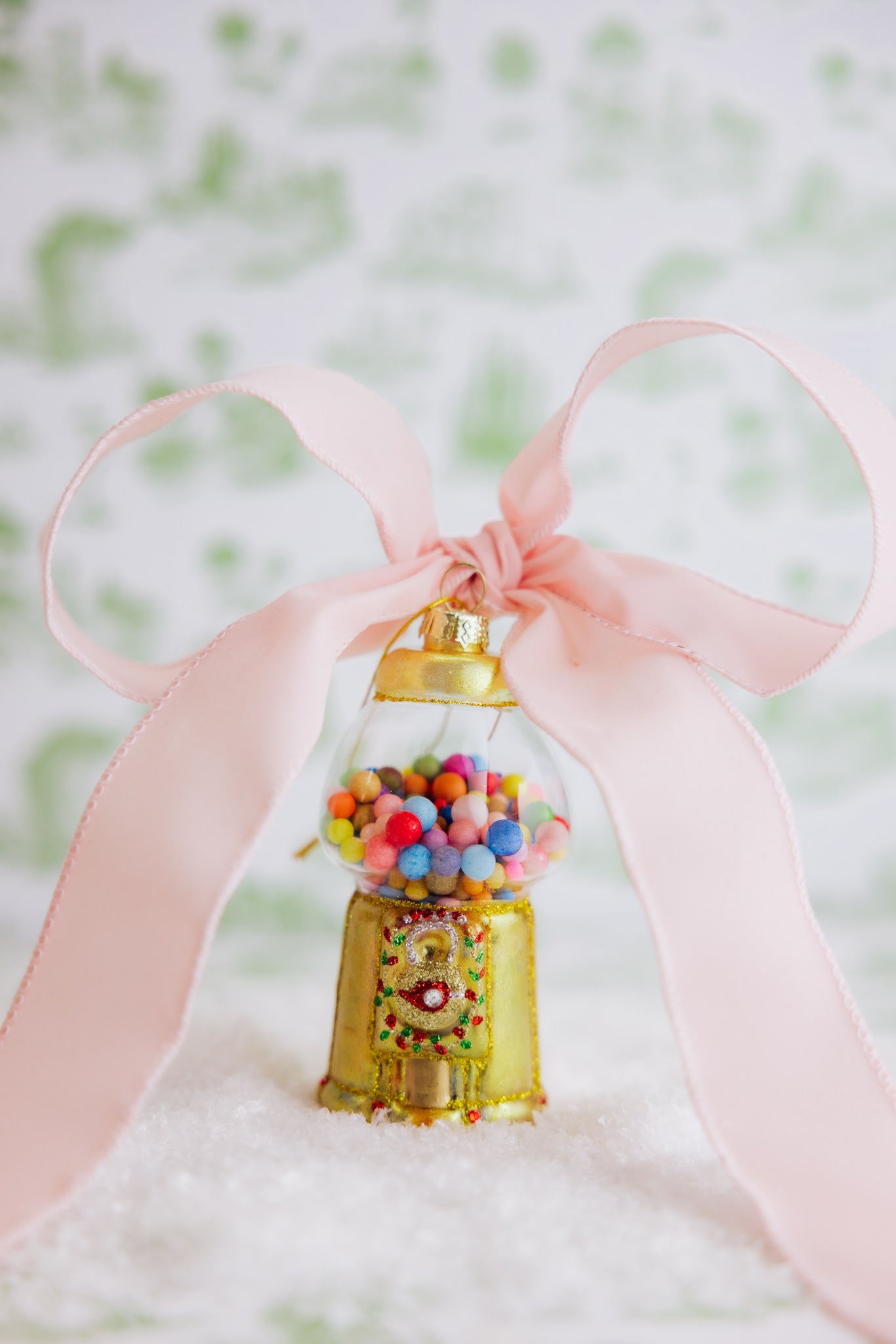 Gold Gumball Machine Ornament