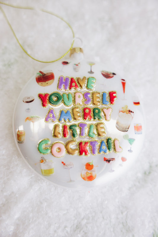 Merry Little Cocktail Ornament