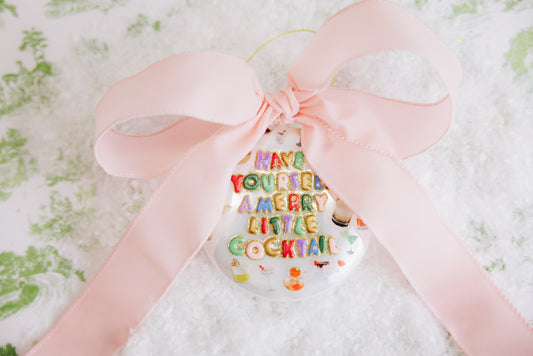 Merry Little Cocktail Ornament