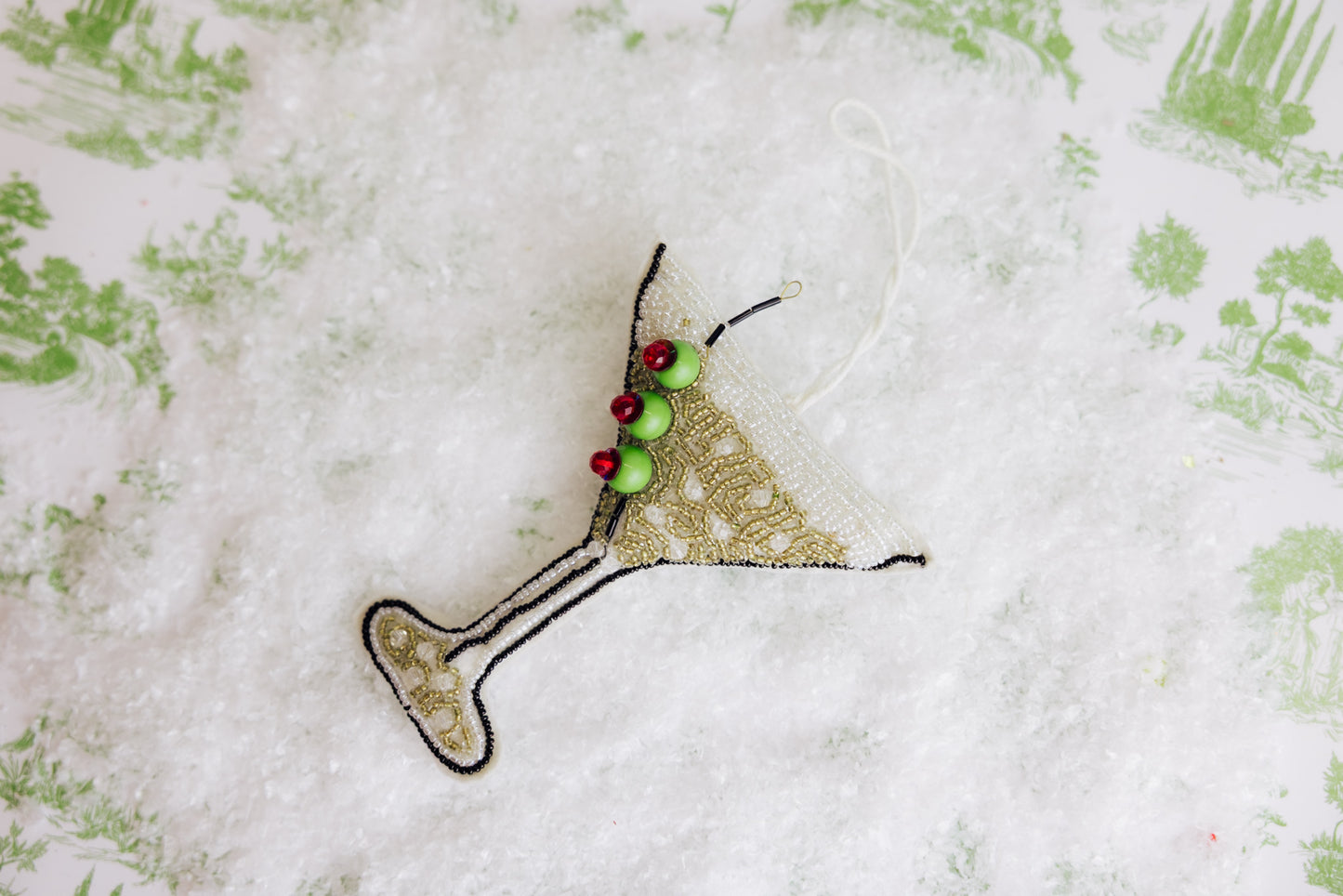 Sequin Martini Ornament