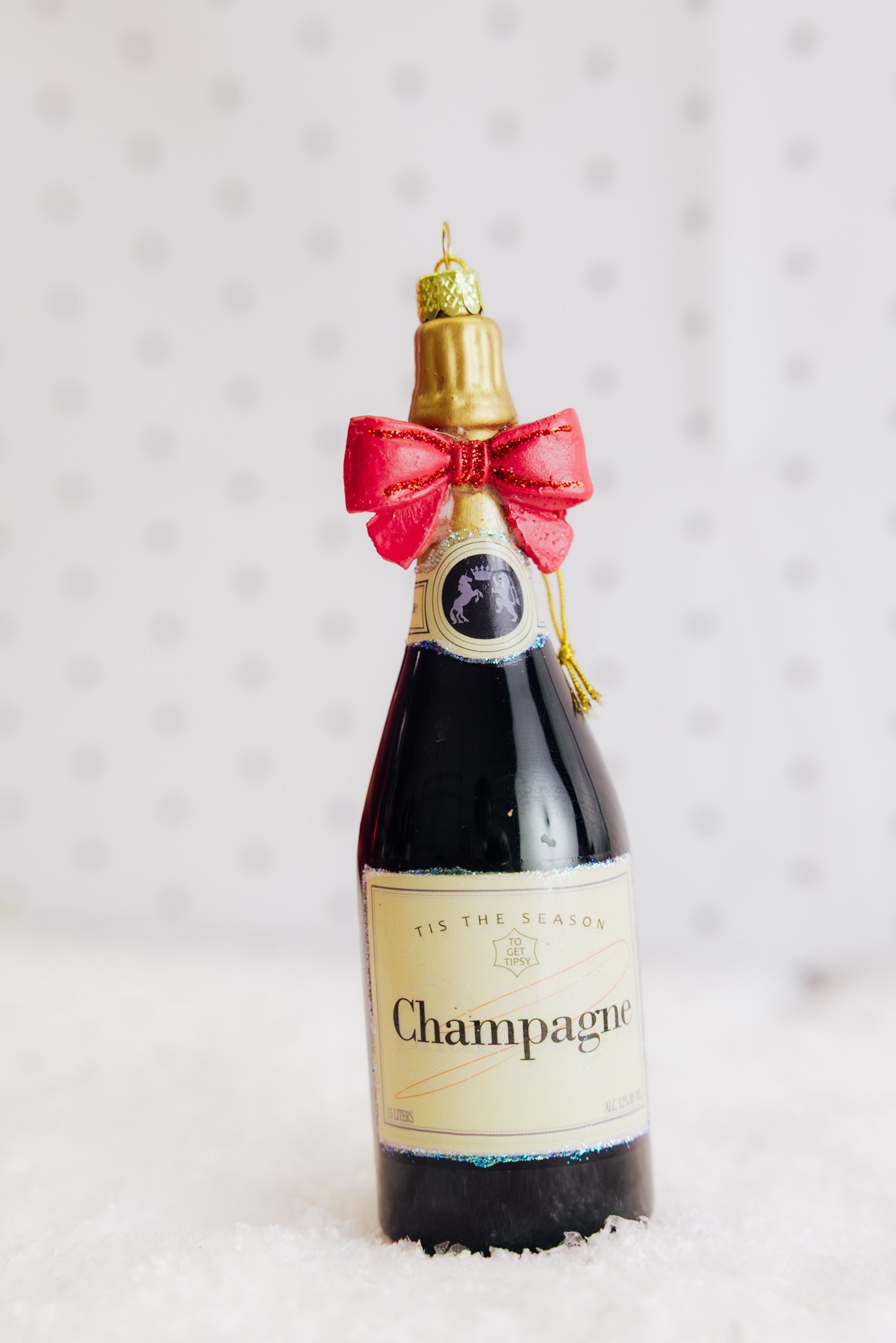 Champagne Bow Ornament