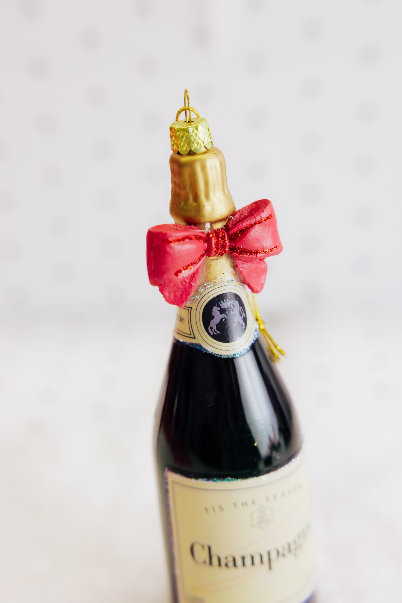Champagne Bow Ornament