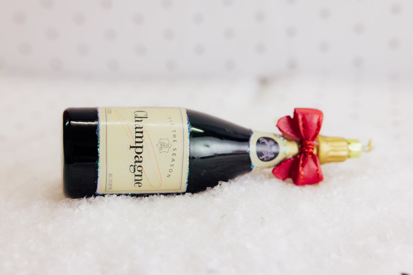Champagne Bow Ornament