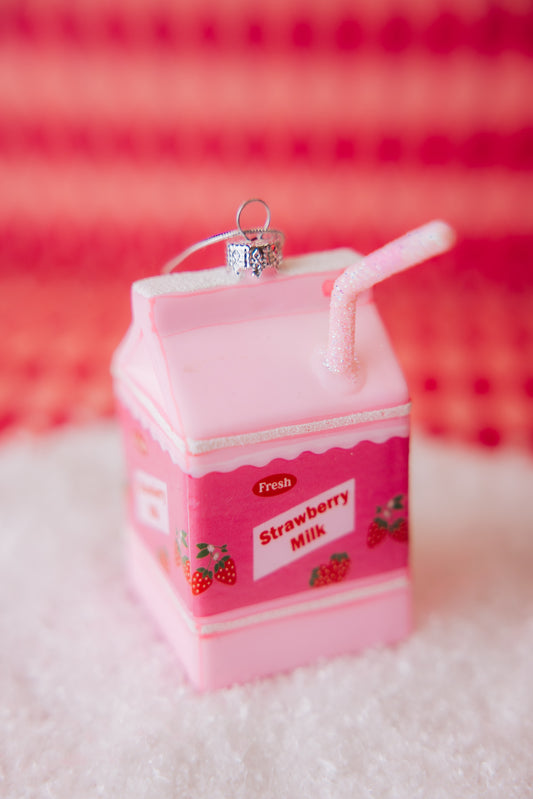 Strawberry Milk Ornament